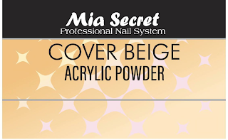 MIA SECRET PROFESSIONAL NAIL SYSTEM COVER BEIGE ACRYLIC POWDER