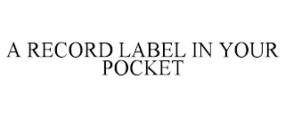 A RECORD LABEL IN YOUR POCKET