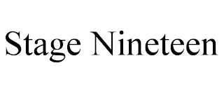 STAGE NINETEEN