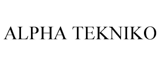 ALPHA TEKNIKO