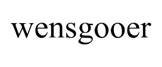 WENSGOOER