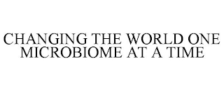 CHANGING THE WORLD ONE MICROBIOME AT A TIME