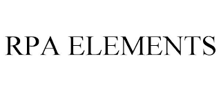 RPA ELEMENTS