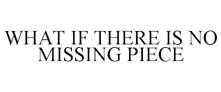 WHAT IF THERE IS NO MISSING PIECE