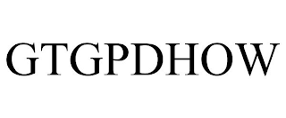 GTGPDHOW
