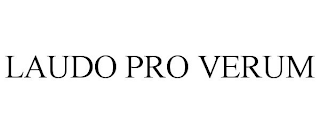 LAUDO PRO VERUM