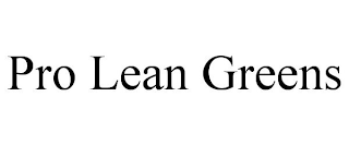 PRO LEAN GREENS