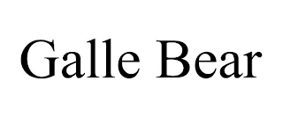GALLE BEAR