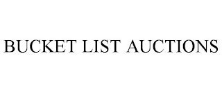BUCKET LIST AUCTIONS