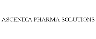 ASCENDIA PHARMA SOLUTIONS