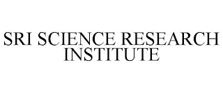 SRI SCIENCE RESEARCH INSTITUTE