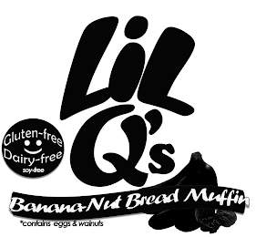 LIL Q'S GLUTEN-FREE DAIRY-FREE SOY-FREE BANANA-NUT BREAD MUFFIN *CONTAINS EGGS & WALNUTS