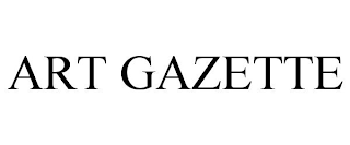 ART GAZETTE