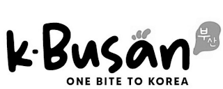 K ¿ BUSAN ONE BITE TO KOREA