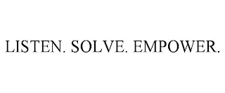 LISTEN. SOLVE. EMPOWER.