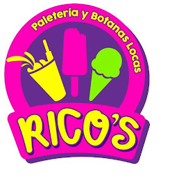 RICO'S PALETERIA Y BOTANAS LOCAS