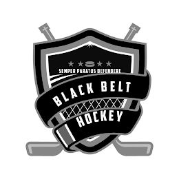 BLACK BELT HOCKEY SEMPER PARATUS DEFENDERE