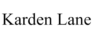 KARDEN LANE