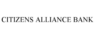 CITIZENS ALLIANCE BANK