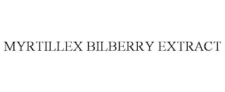 MYRTILLEX BILBERRY EXTRACT