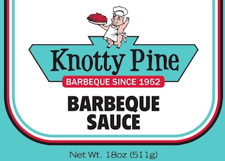 KNOTTY PINE BARBEQUE SINCE 1952 BARBACUE SAUCE NET WT. 18OZ (511G)