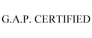 G.A.P. CERTIFIED