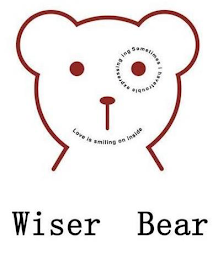 WISER BEAR SOMETIMES I HAVETROUBLE EXPRESSING ING LOVE IS SMILING ON INSIDE