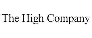 THE HIGH COMPANY