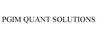 PGIM QUANT SOLUTIONS