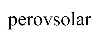 PEROVSOLAR