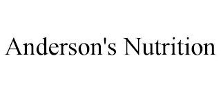 ANDERSON'S NUTRITION