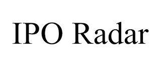 IPO RADAR