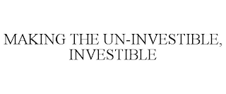 MAKING THE UN-INVESTIBLE, INVESTIBLE