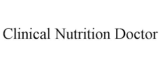 CLINICAL NUTRITION DOCTOR