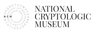 NCM NATIONAL CRYPTOLOGIC MUSEUM ABCDEFGHIJKLMNOPQRSTUVWXYZ