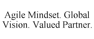 AGILE MINDSET. GLOBAL VISION. VALUED PARTNER.