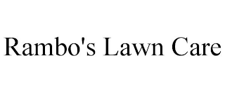 RAMBO'S LAWN CARE