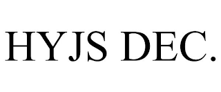 HYJS DEC.