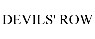 DEVILS' ROW