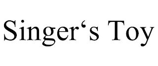 SINGER'S TOY