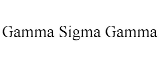 GAMMA SIGMA GAMMA