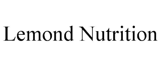 LEMOND NUTRITION