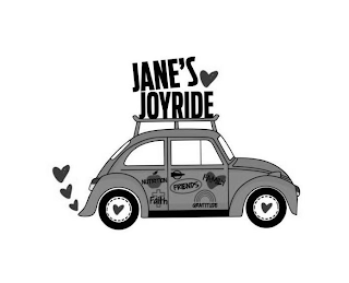 JANE'S JOYRIDE NUTRITION FAITH FRIENDS FAMILY GRATITUDE