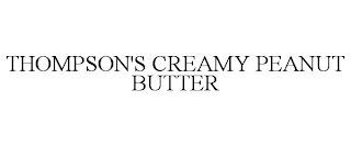 THOMPSON'S CREAMY PEANUT BUTTER