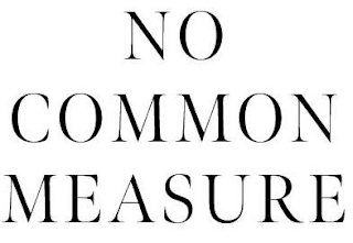 NO COMMON MEASURE