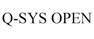 Q-SYS OPEN