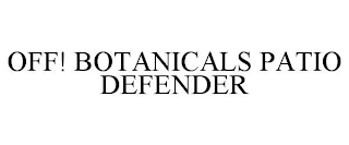 OFF! BOTANICALS PATIO DEFENDER