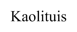 KAOLITUIS