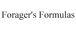 FORAGER'S FORMULAS