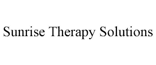 SUNRISE THERAPY SOLUTIONS
